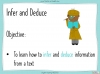 Infer and Deduce Teaching Resources (slide 2/15)